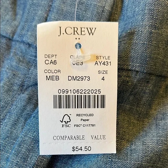 J. Crew Blue Bermuda Shorts Sz 6 - Picture 6 of 6